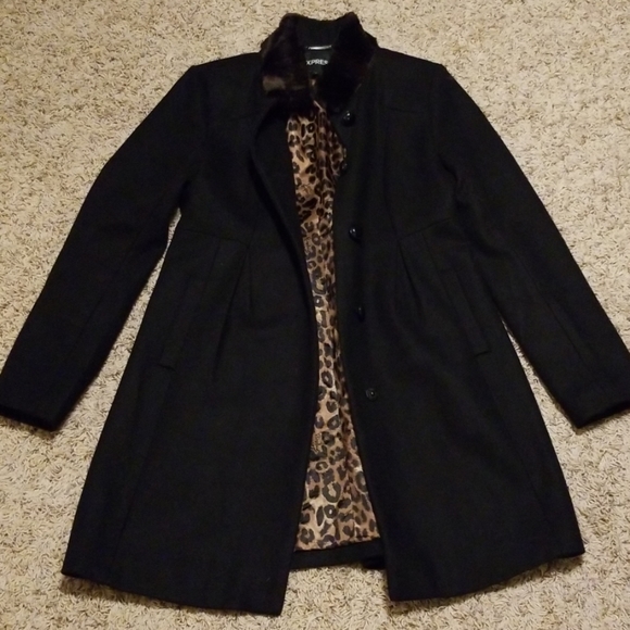 Express Jackets & Blazers - Dressy Black Coat